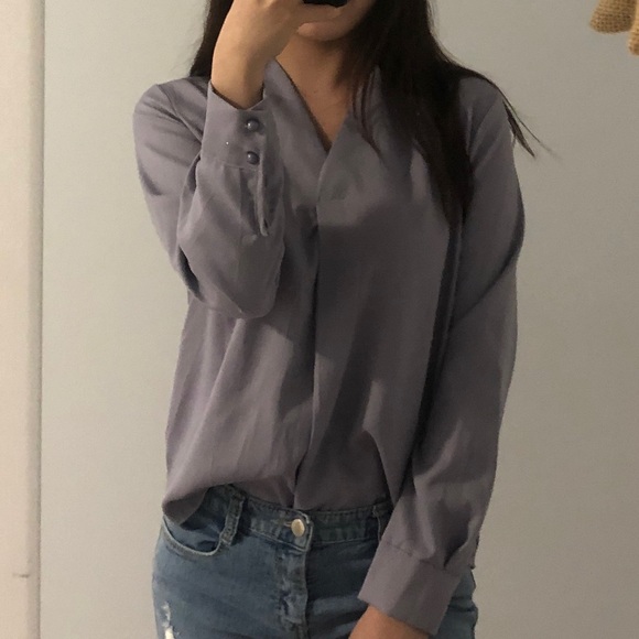 Purple formal blouse ❤️ - Picture 2 of 3